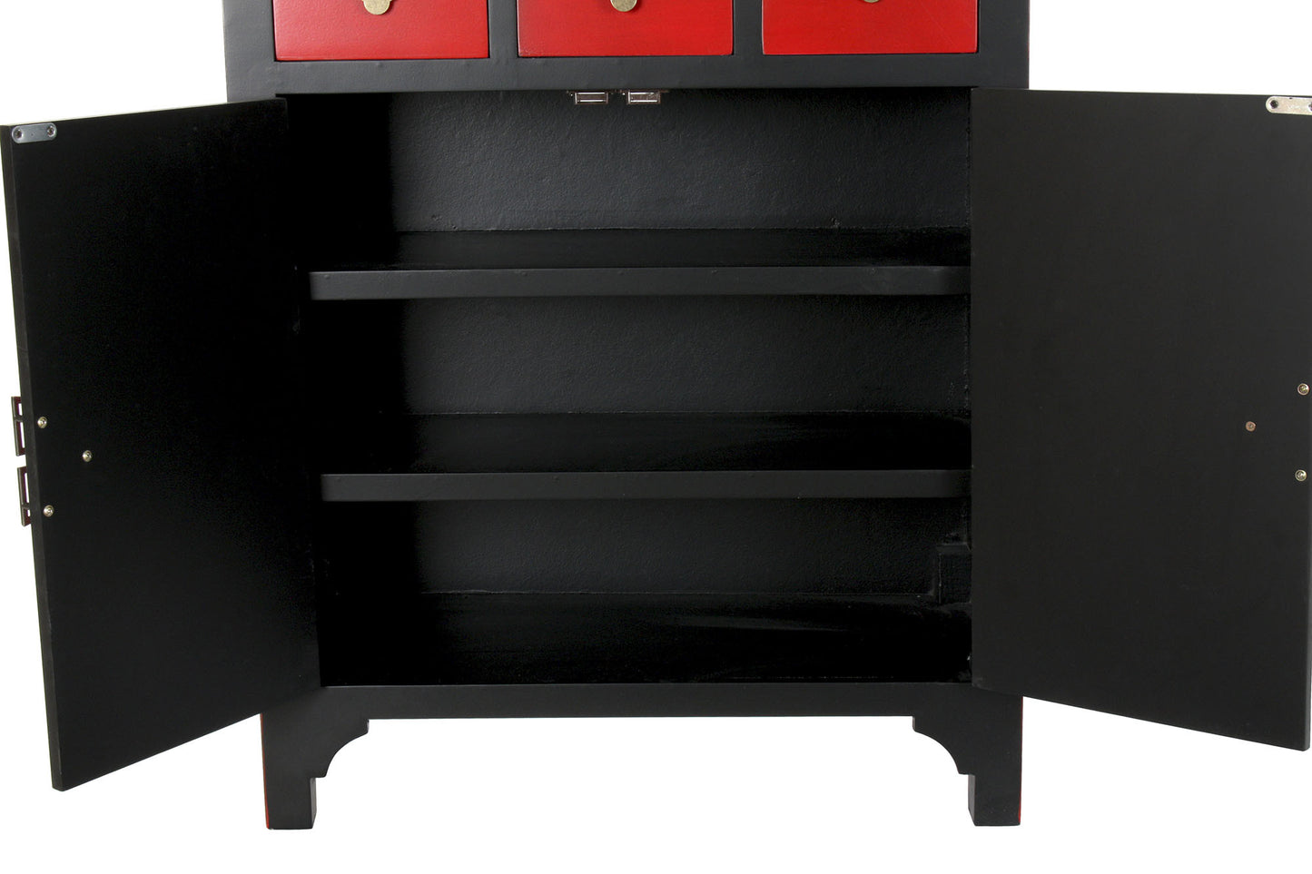 Cajonera abeto mdf 63*27*101cm rojo