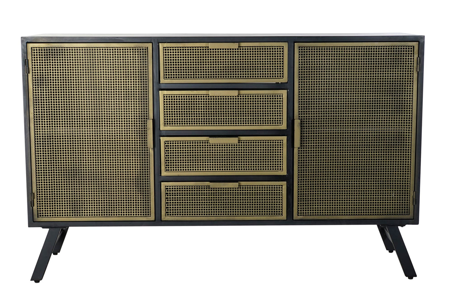 Buffet metal 114.5*42*91.5cm rejilla negro