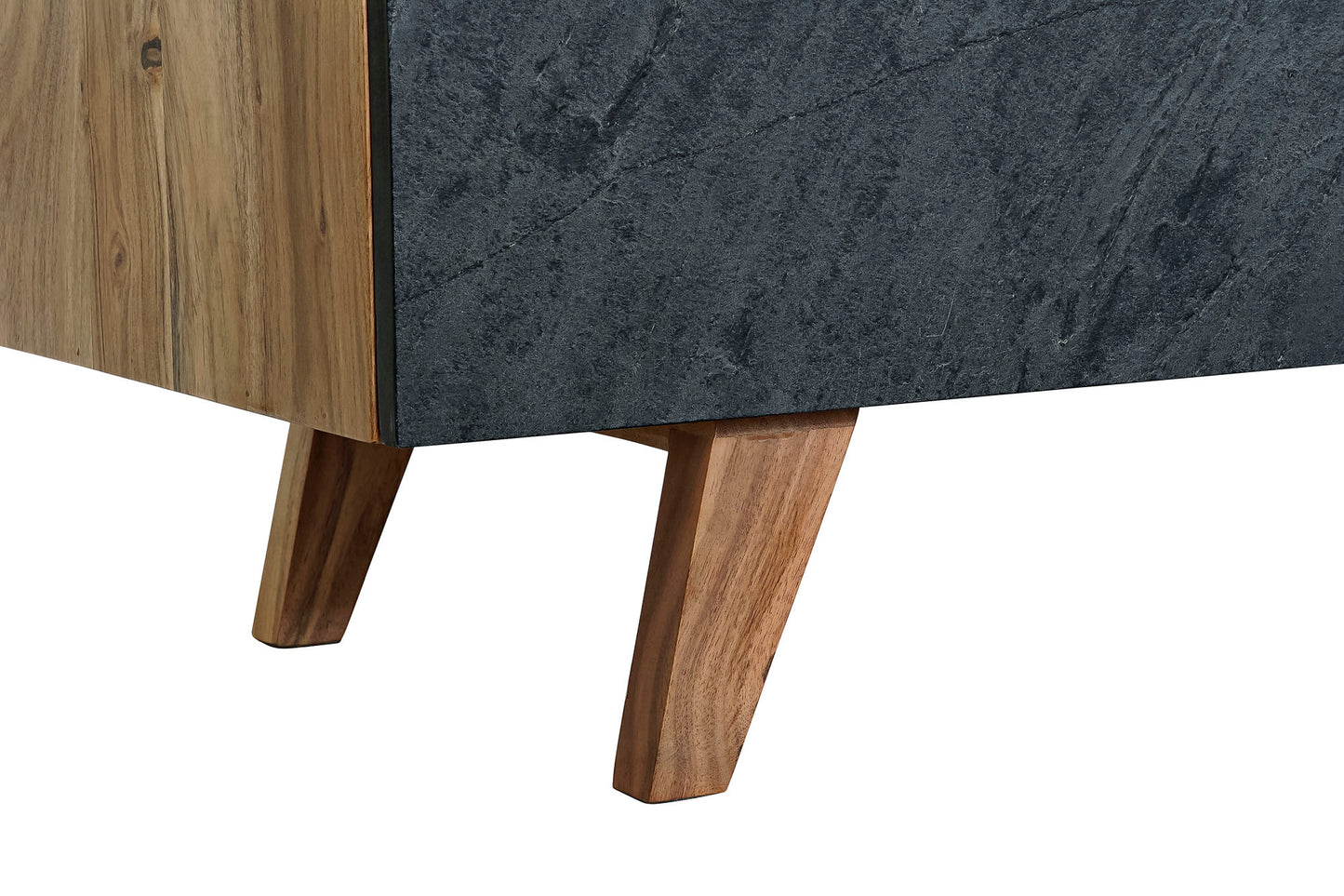 Buffet acacia 145*42*74cm marron