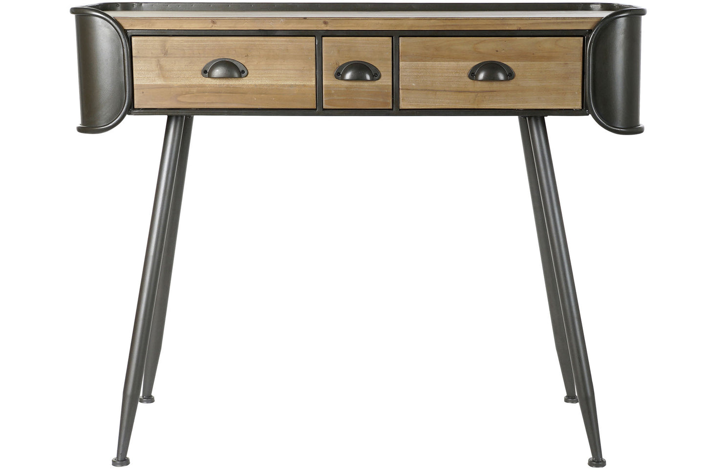 Consola abeto metal 103*38*82.5cm natural