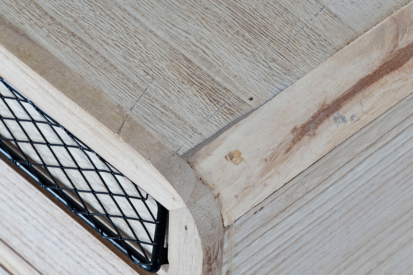 Mueble TV paulownia metal 115x61x43 natural