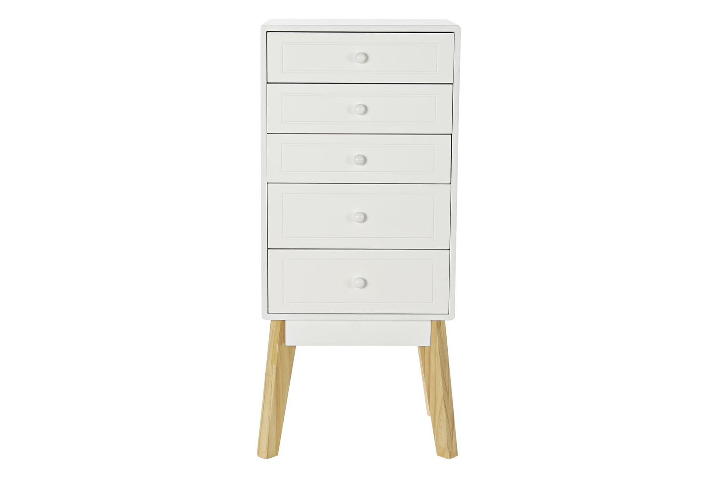 Cajonera mdf 40*30*90cm 5 cajones blanco