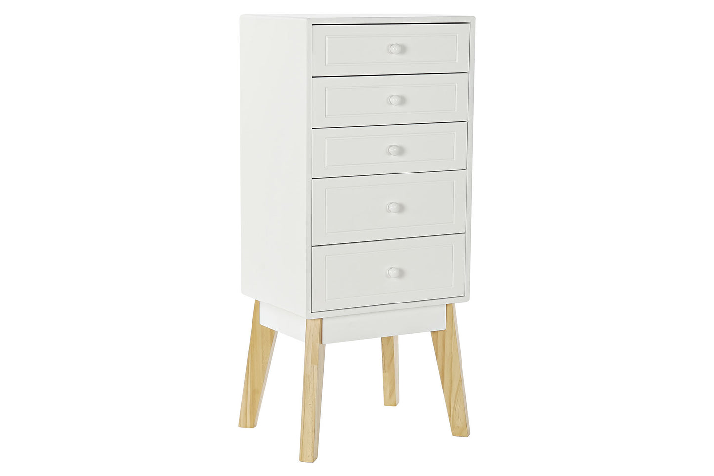 Cajonera mdf 40*30*90cm 5 cajones blanco
