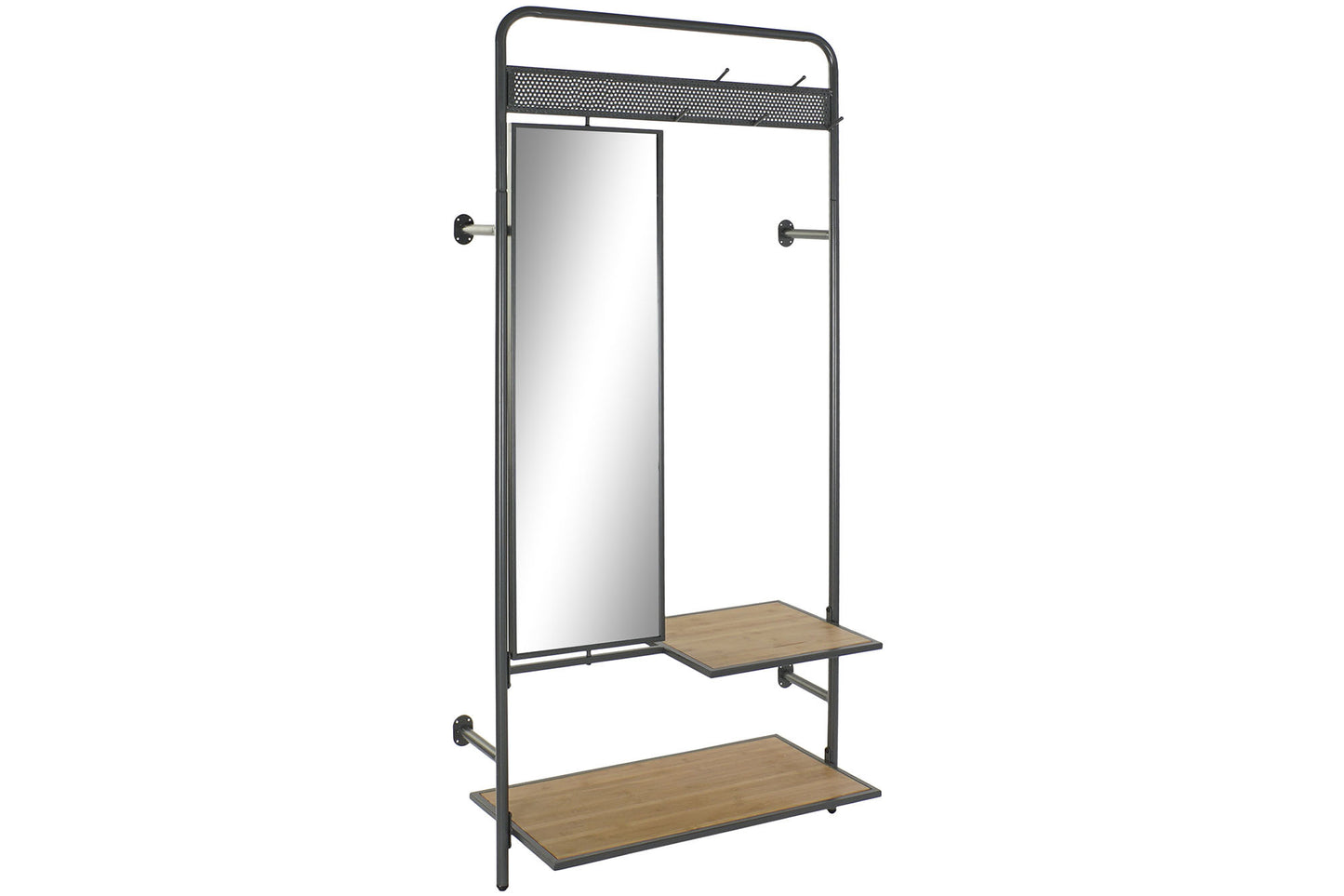 Recibidor espejo metal 84.5*40*187cm gris oscuro