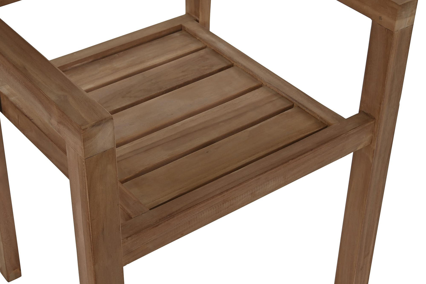 Silla teca 58*48*91cm apilablable natural marron