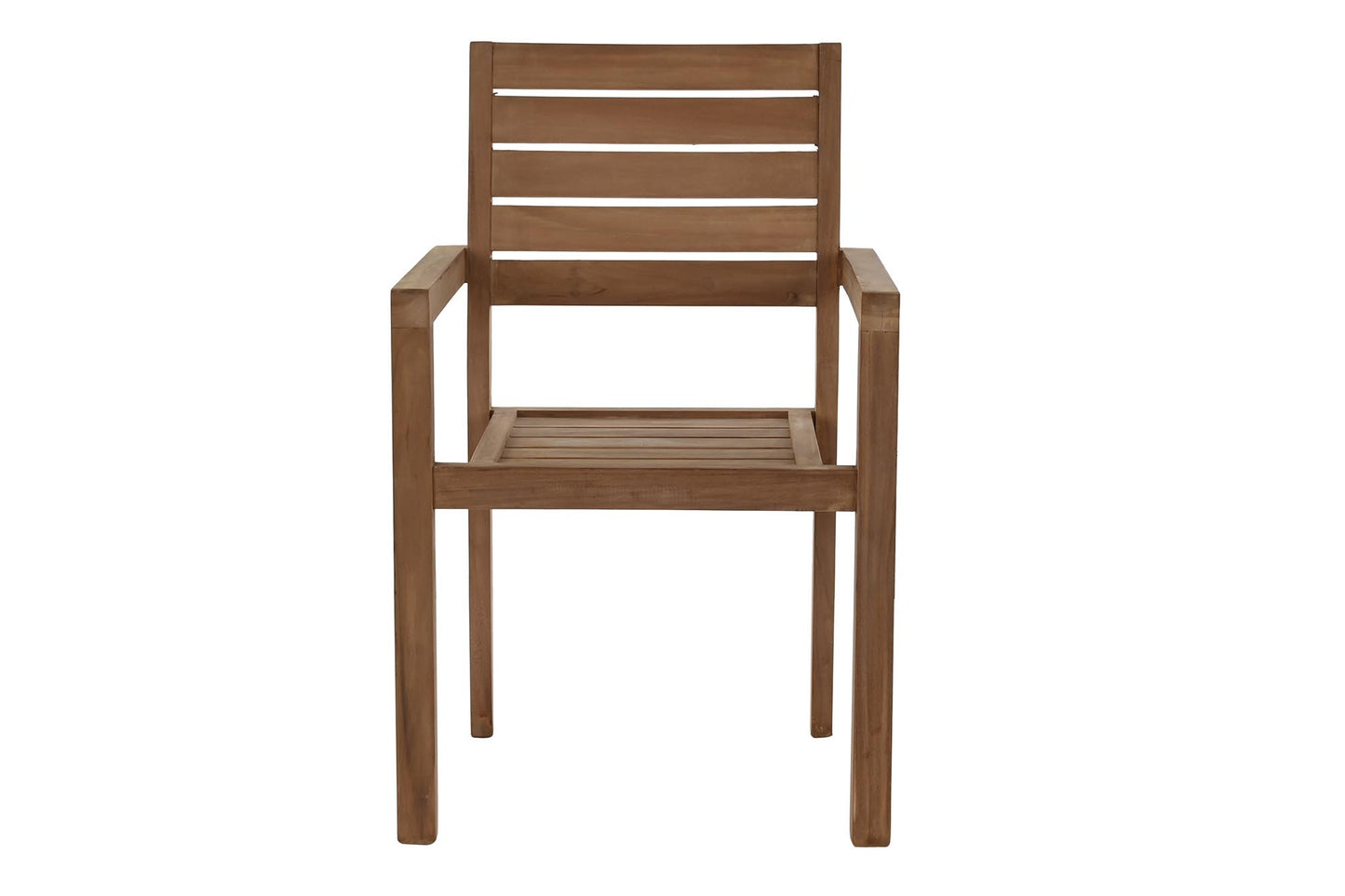 Silla teca 58*48*91cm apilablable natural marron