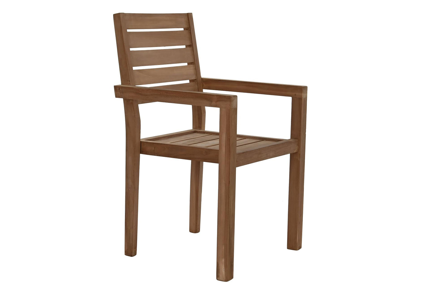 Silla teca 58*48*91cm apilablable natural marron