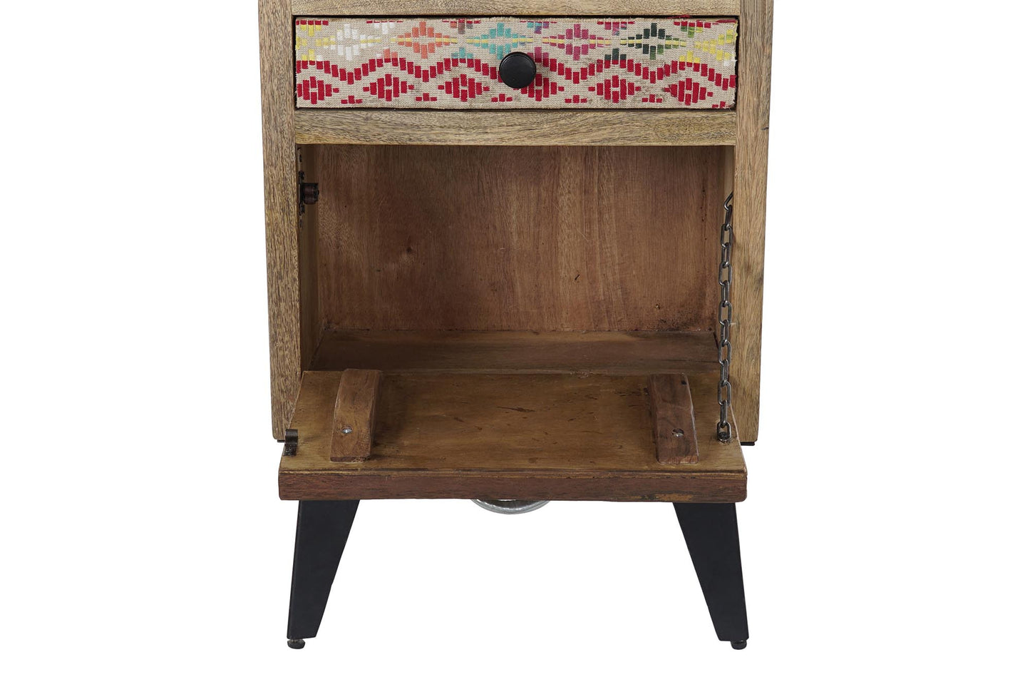 Cajonera mango metal 45*35*120cm natural