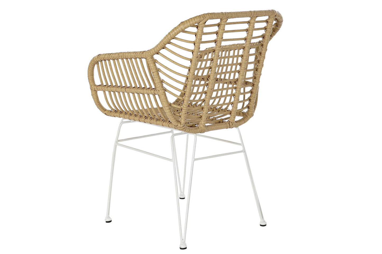 Silla ratan sintetico metal 57*62*81cm