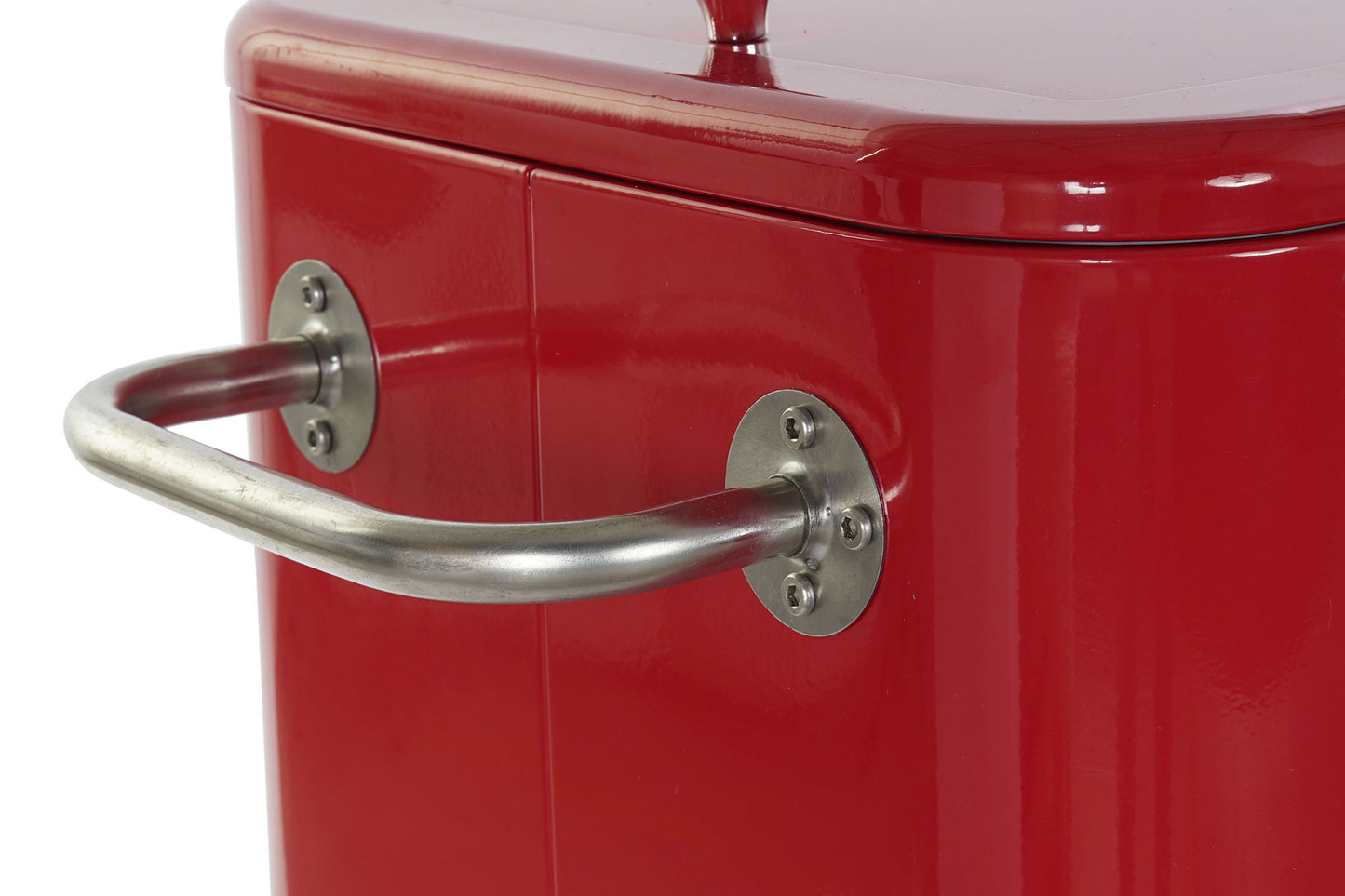 Nevera acero pp 74*43*80cm 56l rojo