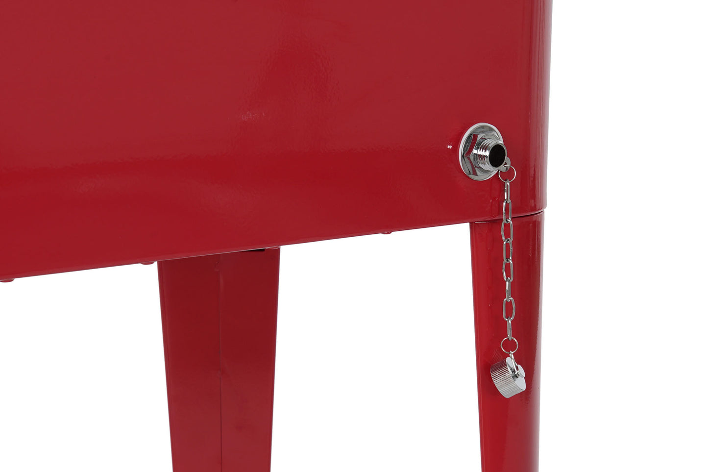 Nevera acero pp 74*43*80cm 56l rojo
