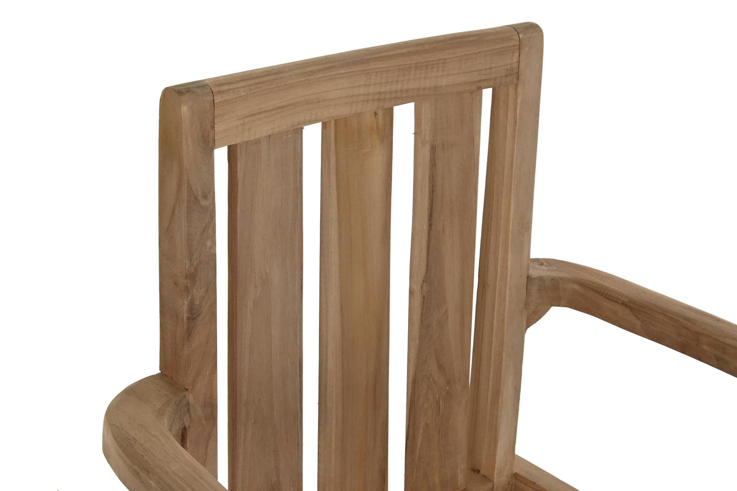 Silla teca 63*47*88cm apilable natural marron