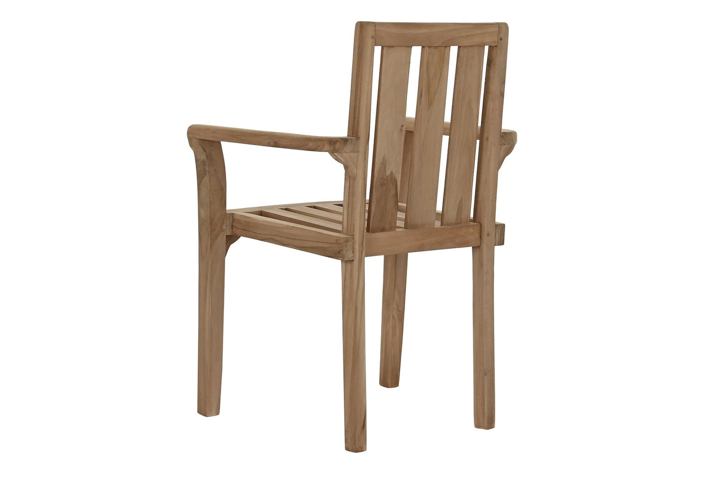 Silla teca 63*47*88cm apilable natural marron