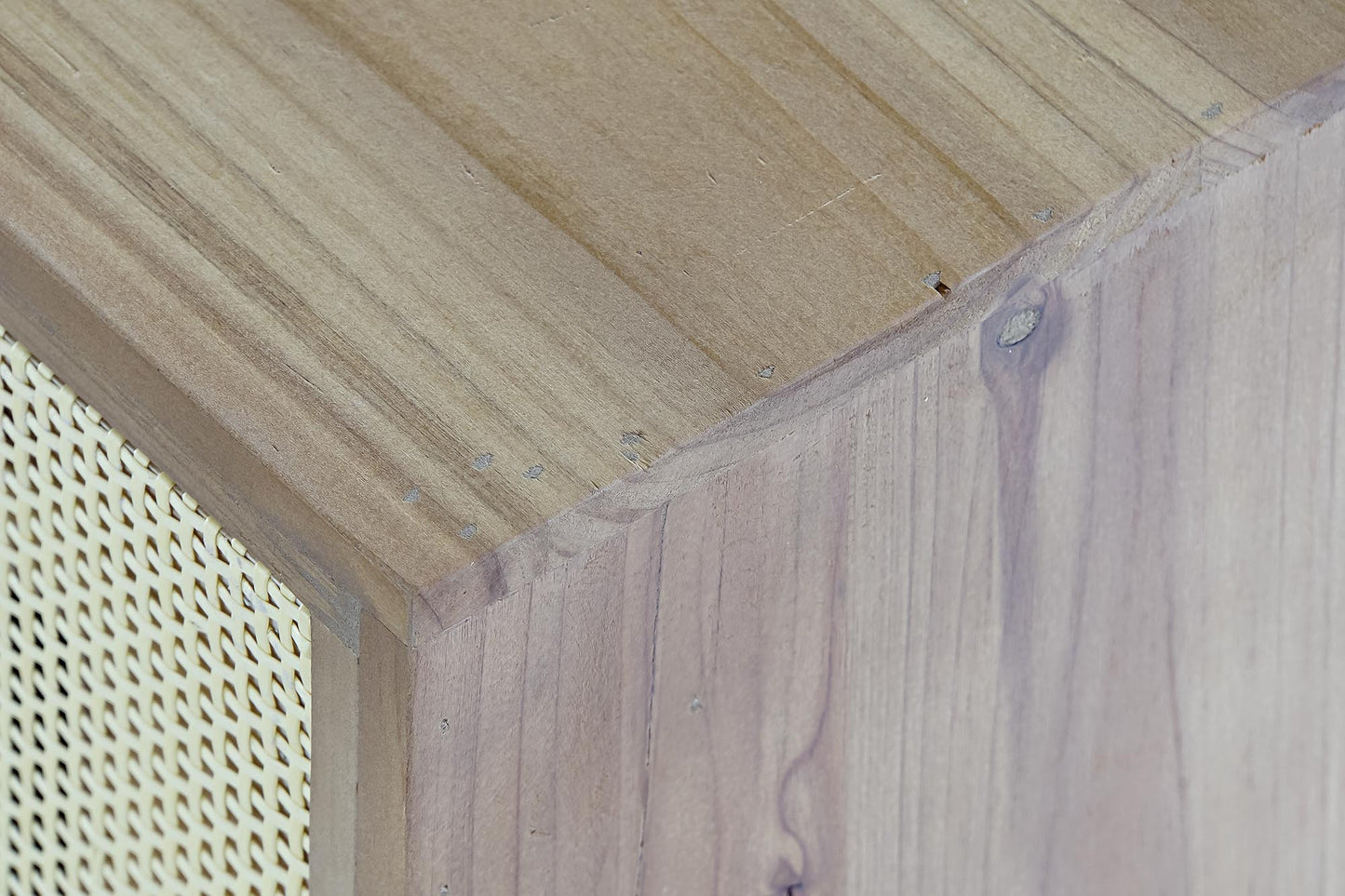 Mueble TV abeto ratan 140*38*53cm marron