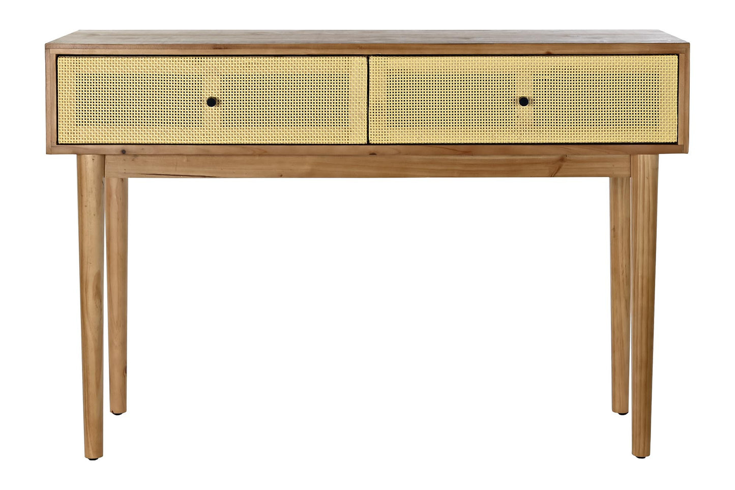 Consola abeto ratan 112*38*75cm marron