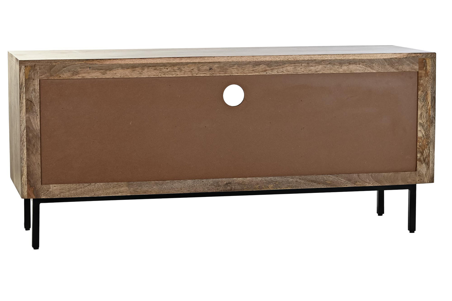 Mueble TV mango metal 125*40*55cm negro