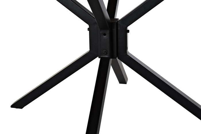 Mesa redonda comedor mango metal 127x127x75