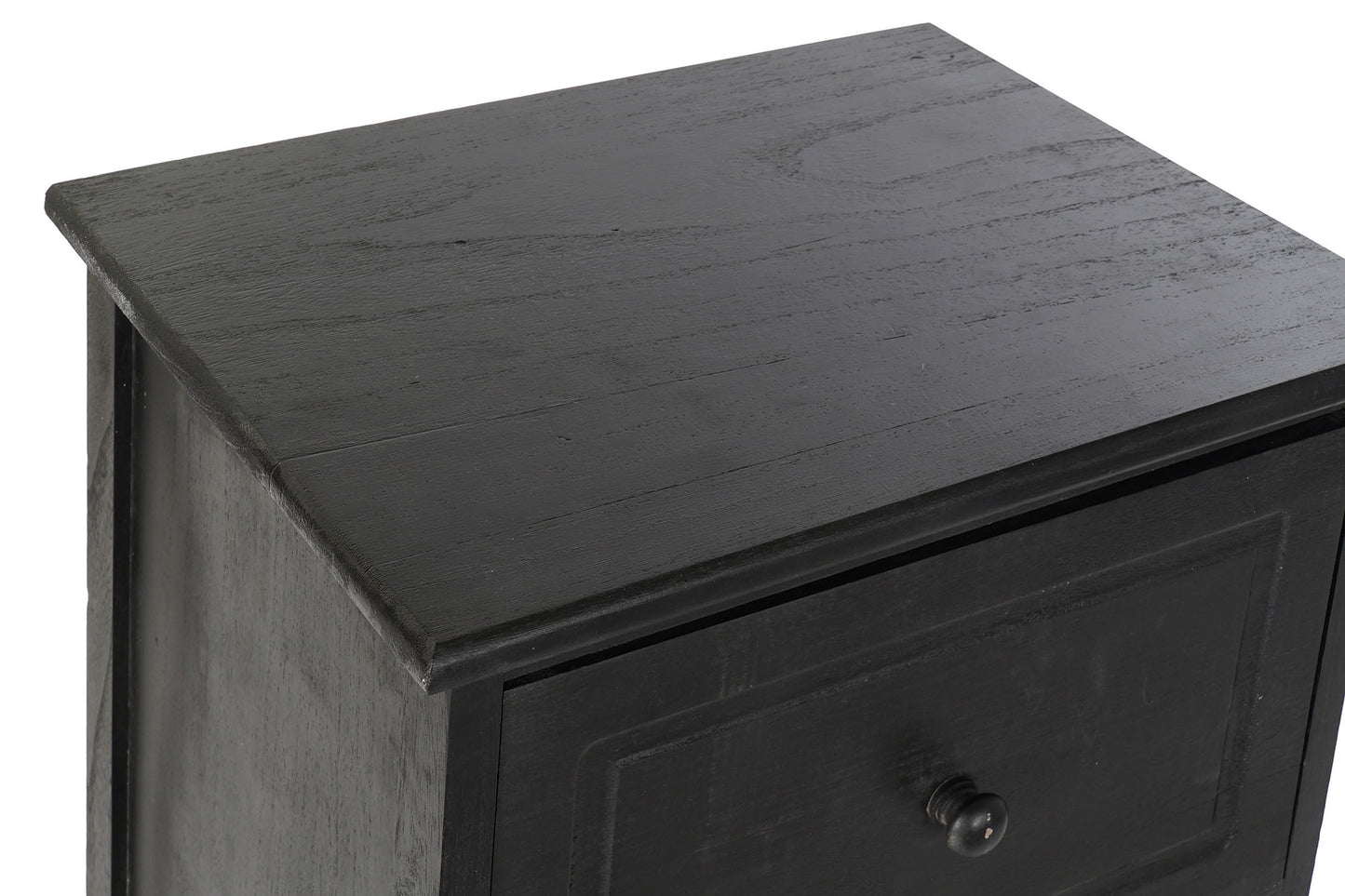 Cajonera paulownia 40*30*90.5cm 3 cajones negro