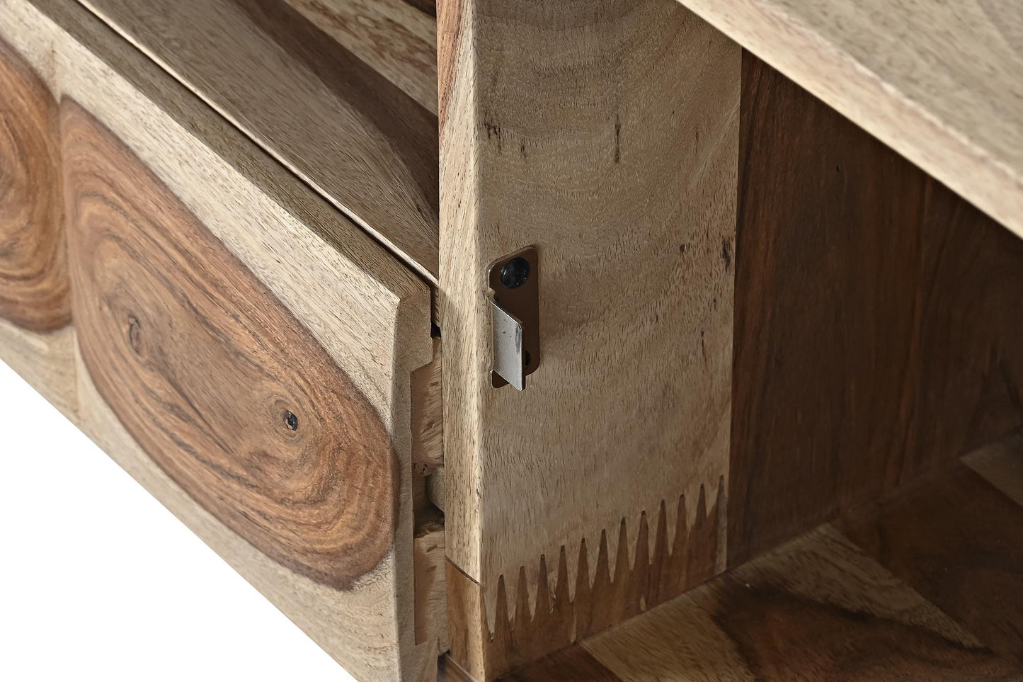 Mueble TV sheesham 145*45*46cm ondas natural