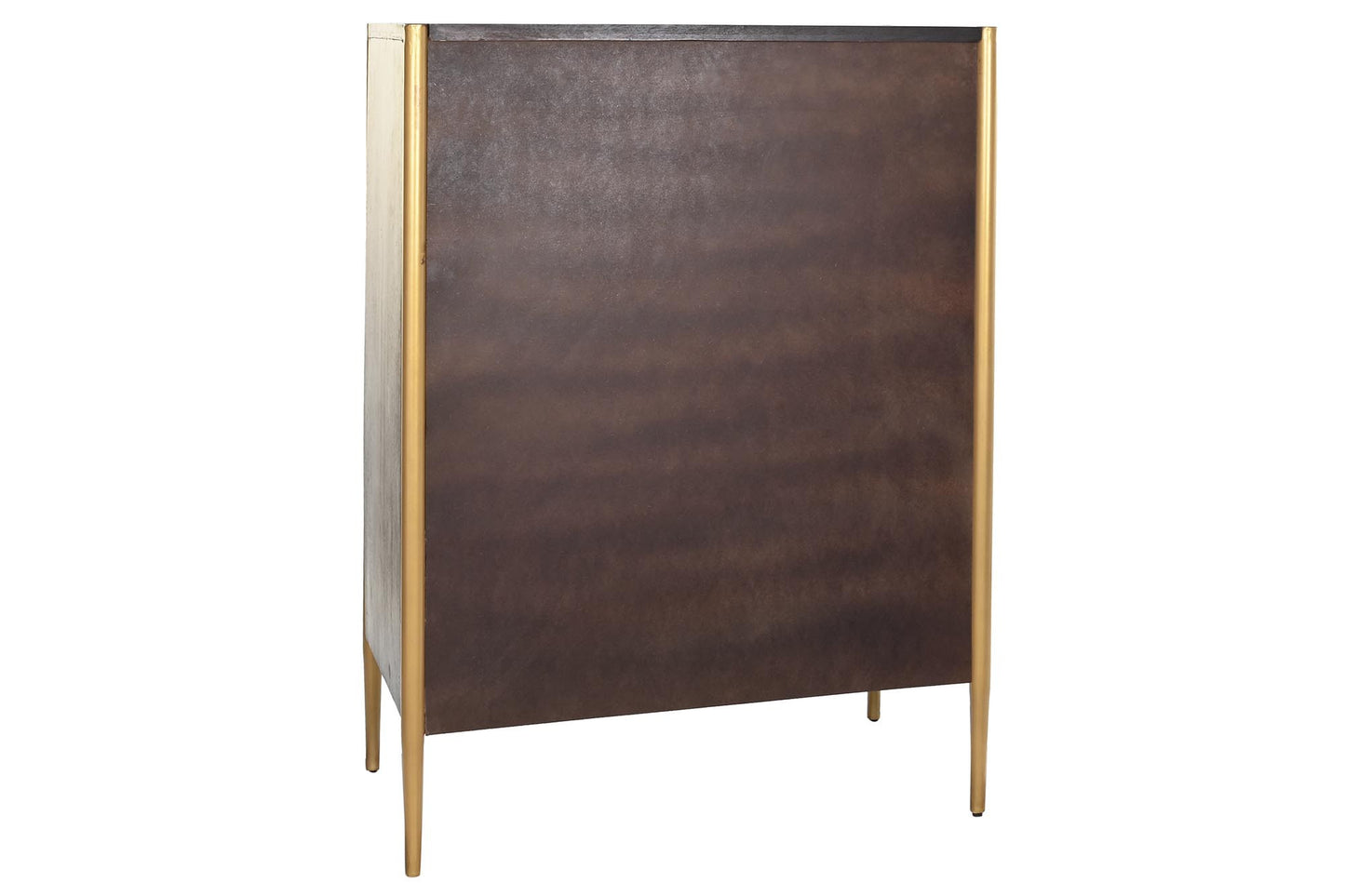 Aparador madera metal 80*40*120cm negro