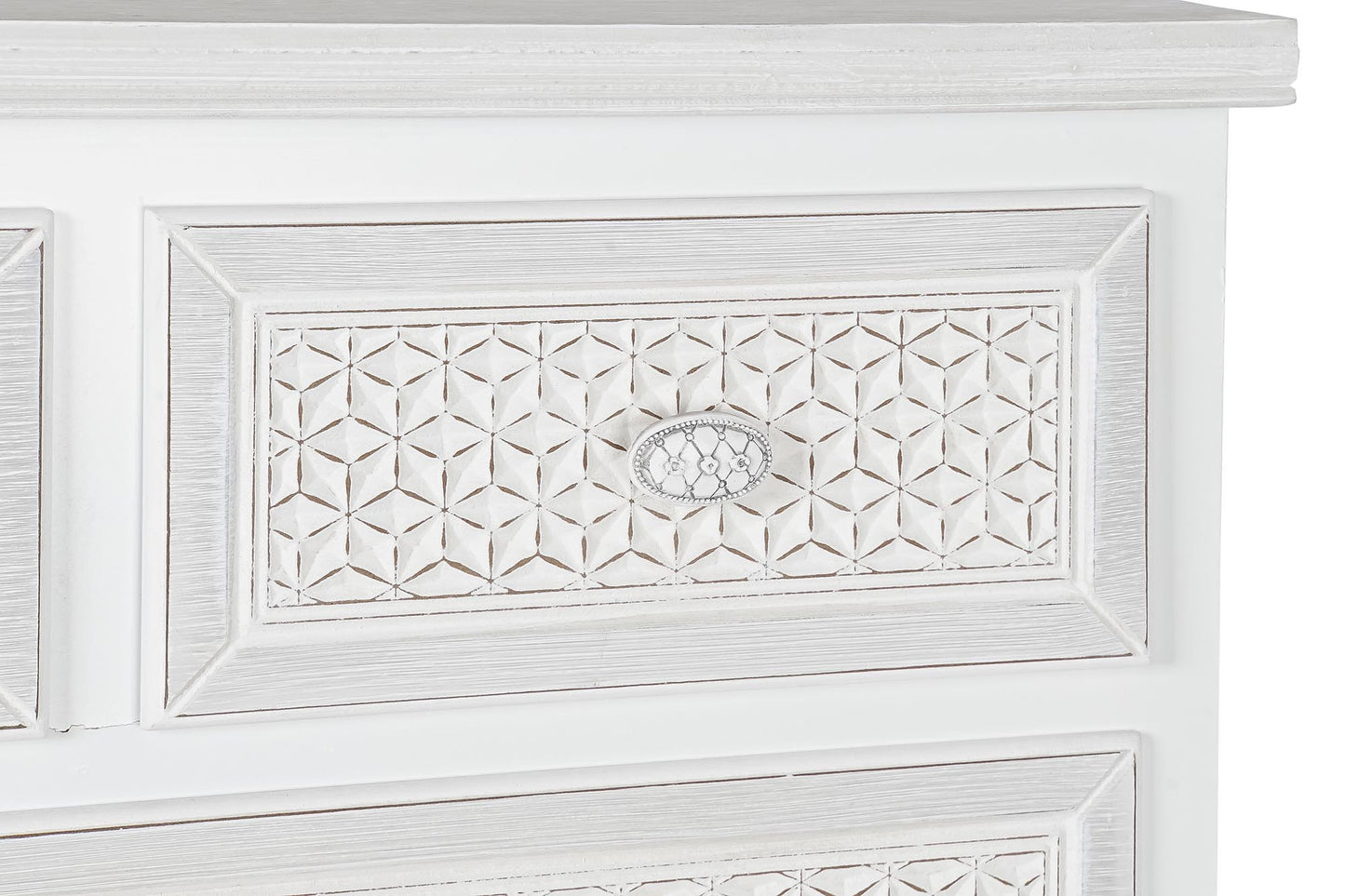 Comoda mdf madera 80*40*105cm blanco