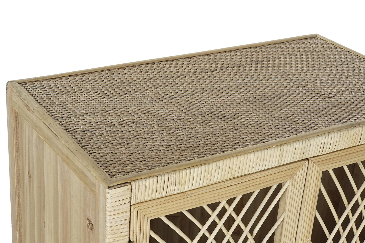 Cajonera ratan 62*34.5*109cm natural