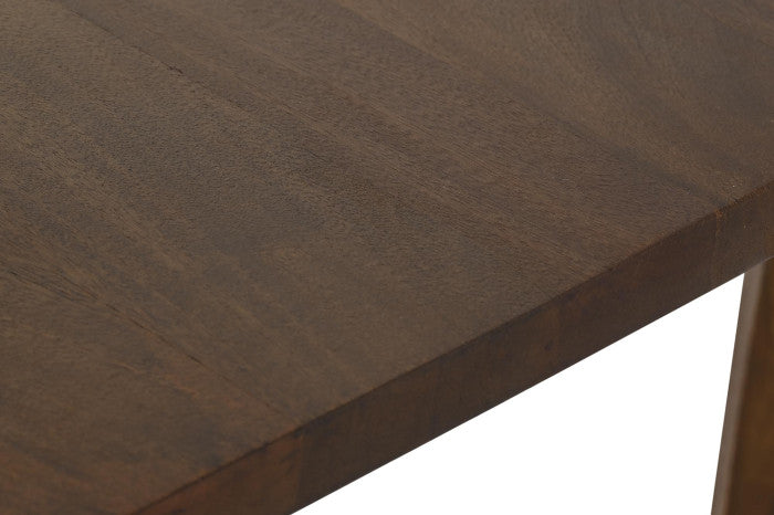 Mesa de comedor de madera de mango 180 × 90 × 76 cm – Marrón