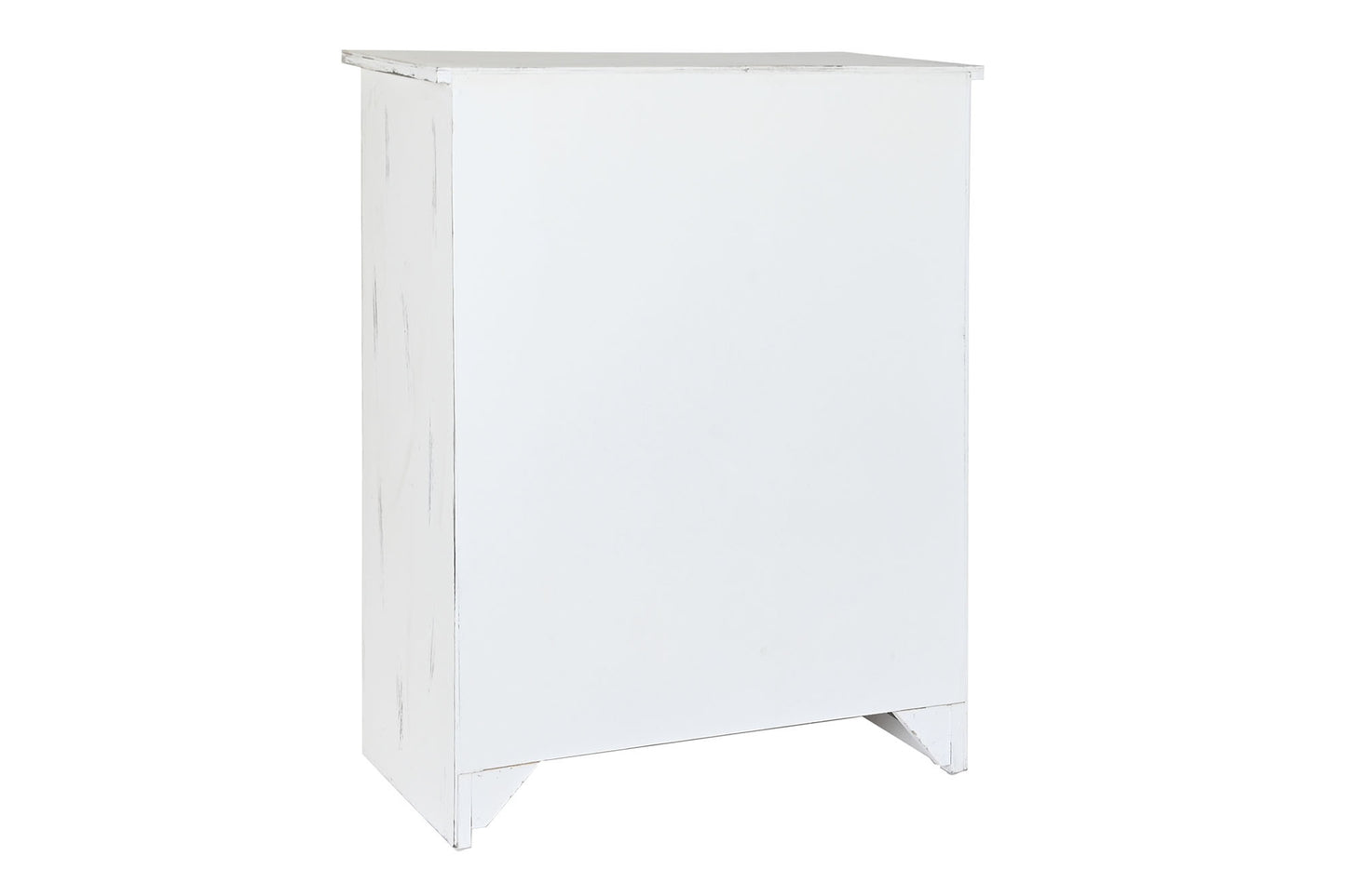 Cajonera madera 78*38*102cm desgastado blanco
