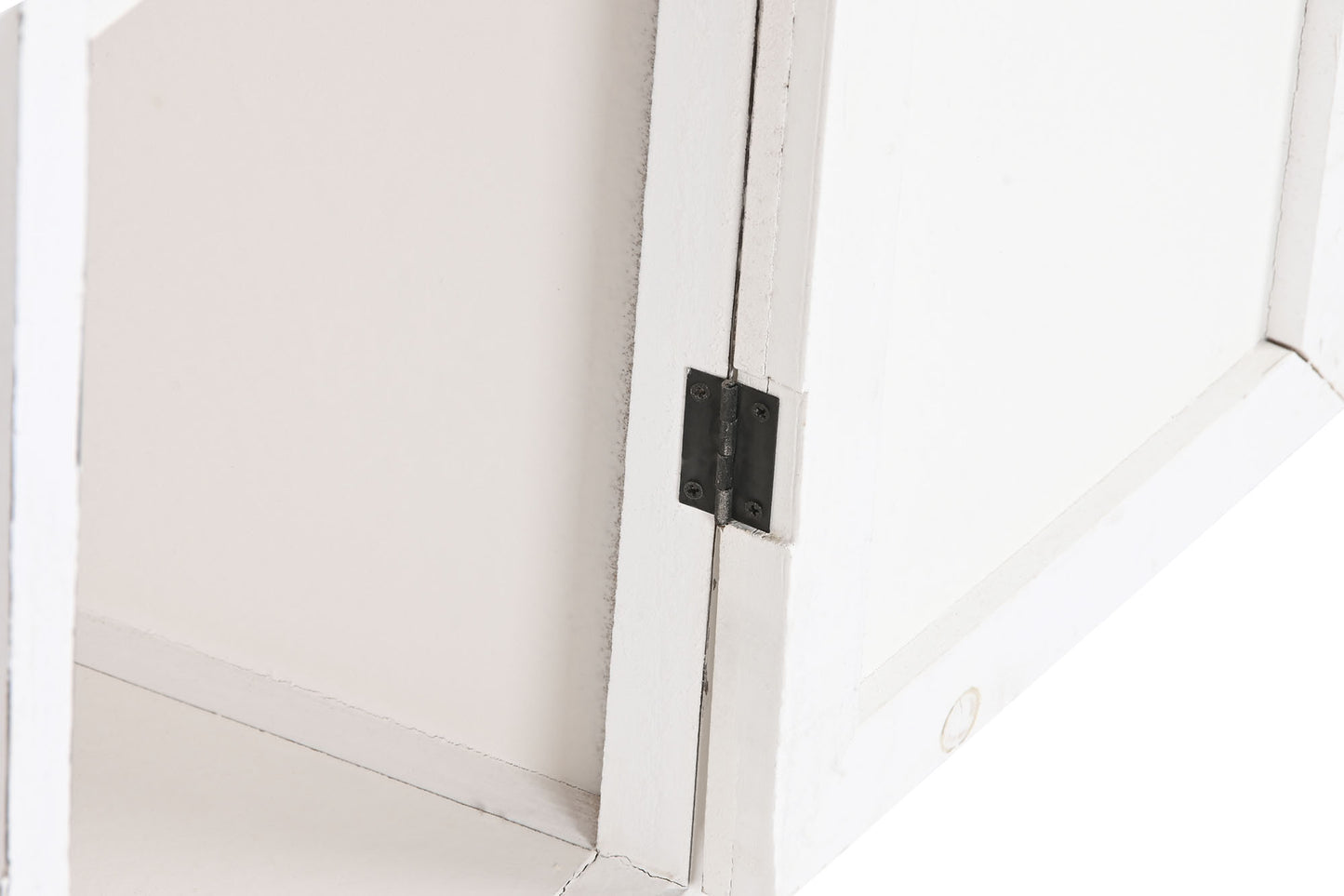 Cajonera madera 69*38*130cm desgastado blanco