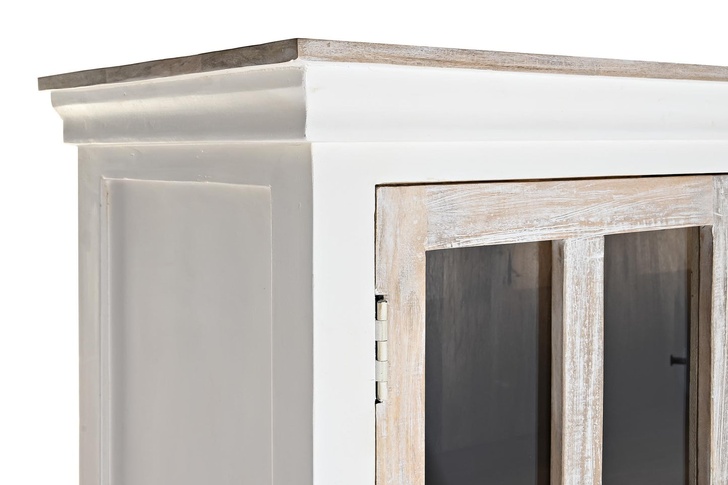 Vitrina mango cristal 110*45*200cm blanco