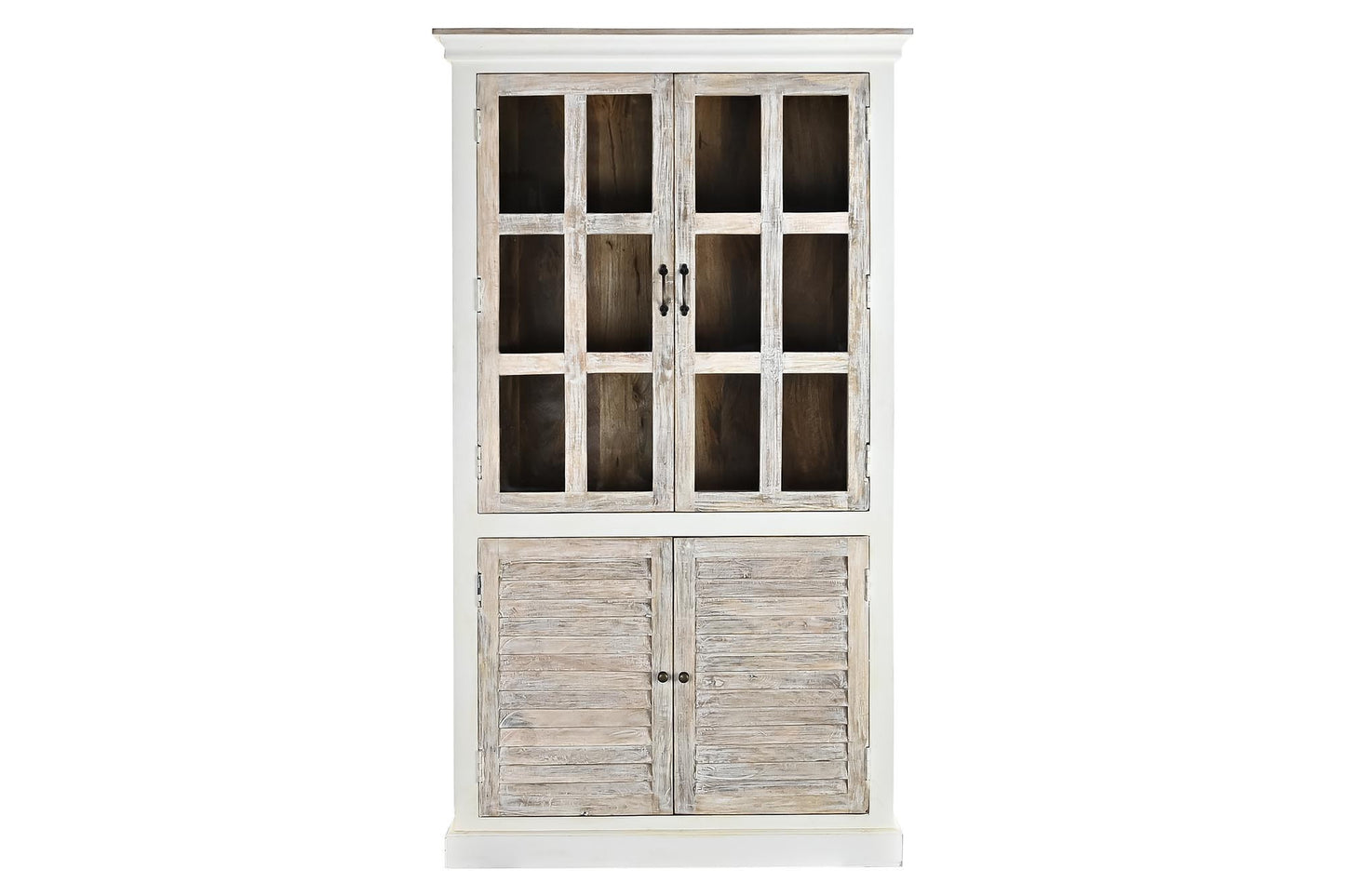 Vitrina mango cristal 110*45*200cm blanco
