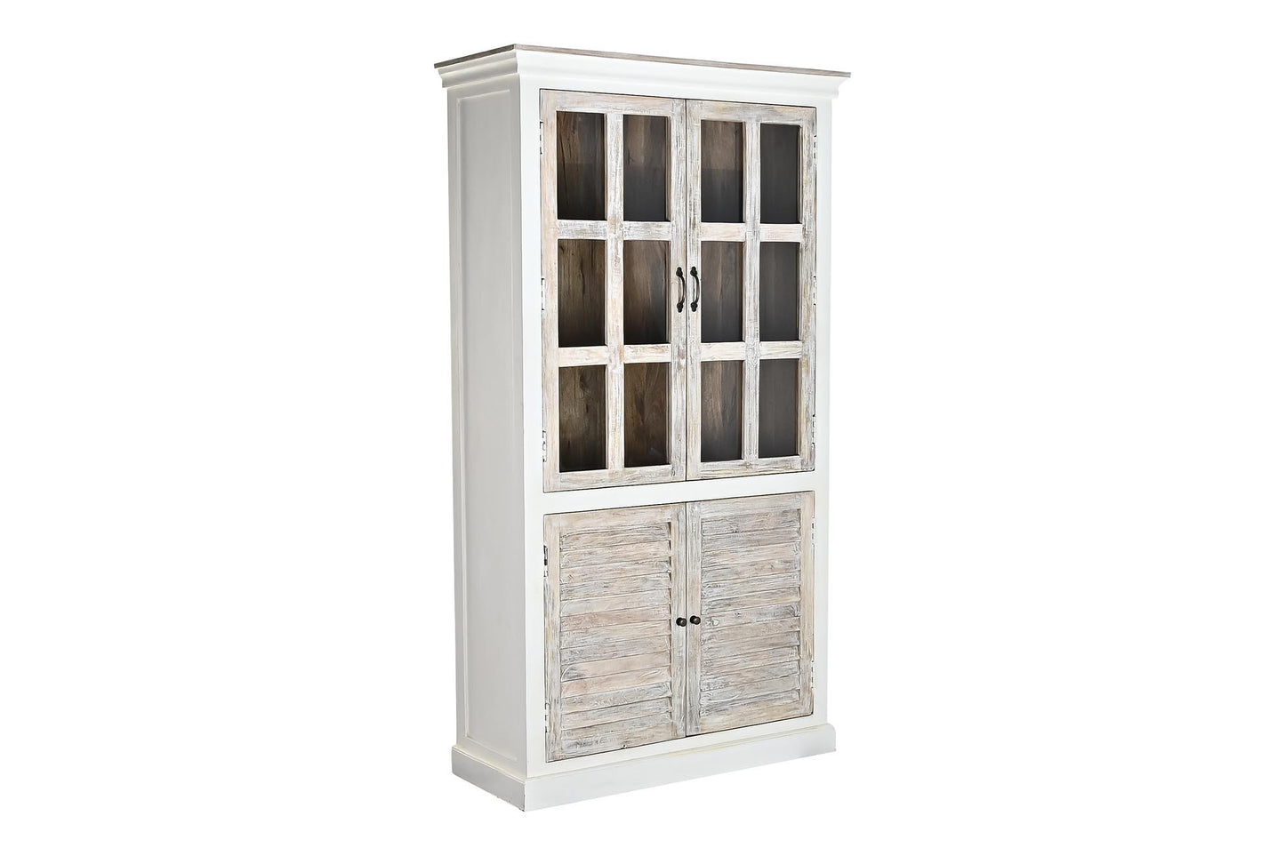 Vitrina mango cristal 110*45*200cm blanco