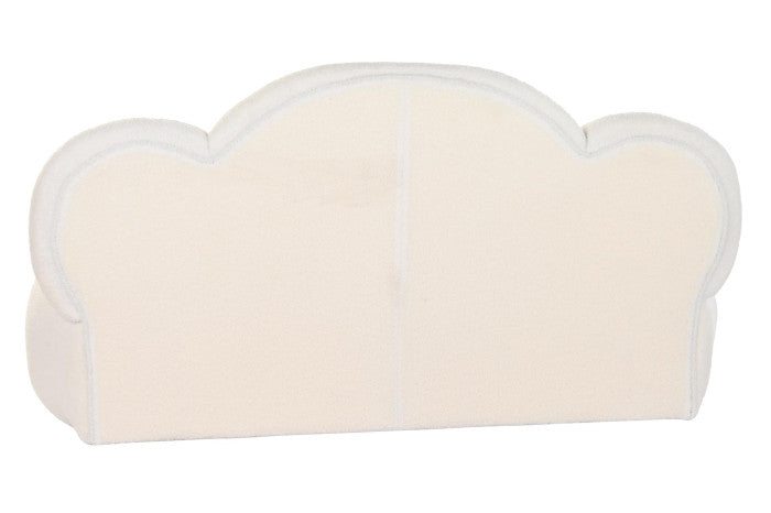 Sofá Poliéster 149x76x77 Nube Borreguito Blanco
