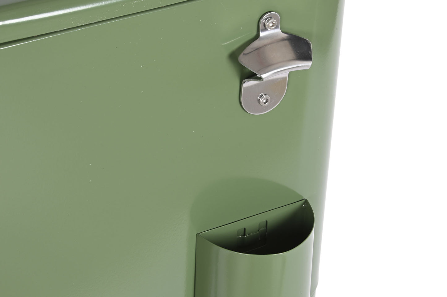 Nevera acero pp 74*43*80cm 56l verde musgo