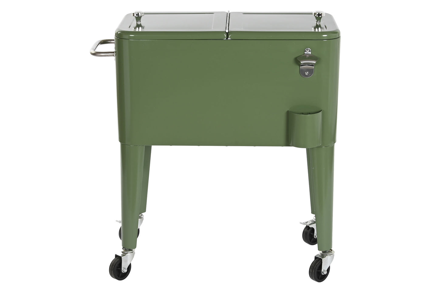 Nevera acero pp 74*43*80cm 56l verde musgo