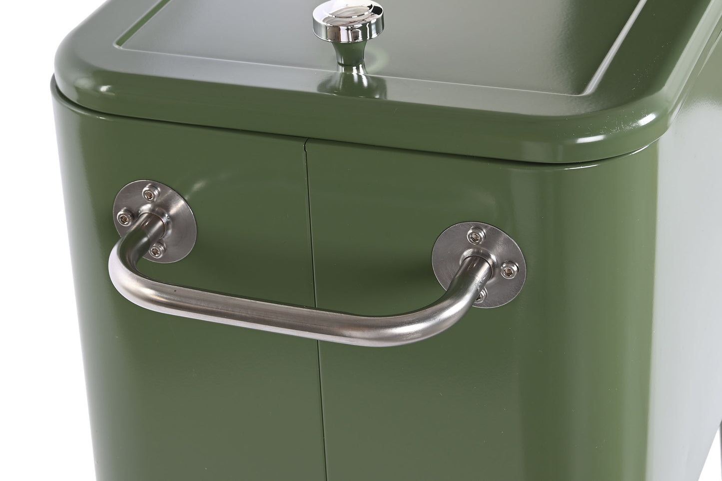 Nevera acero pp 74*43*80cm 56l verde musgo