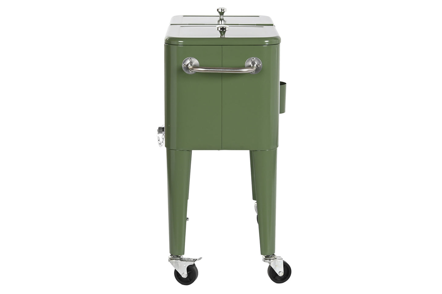 Nevera acero pp 74*43*80cm 56l verde musgo