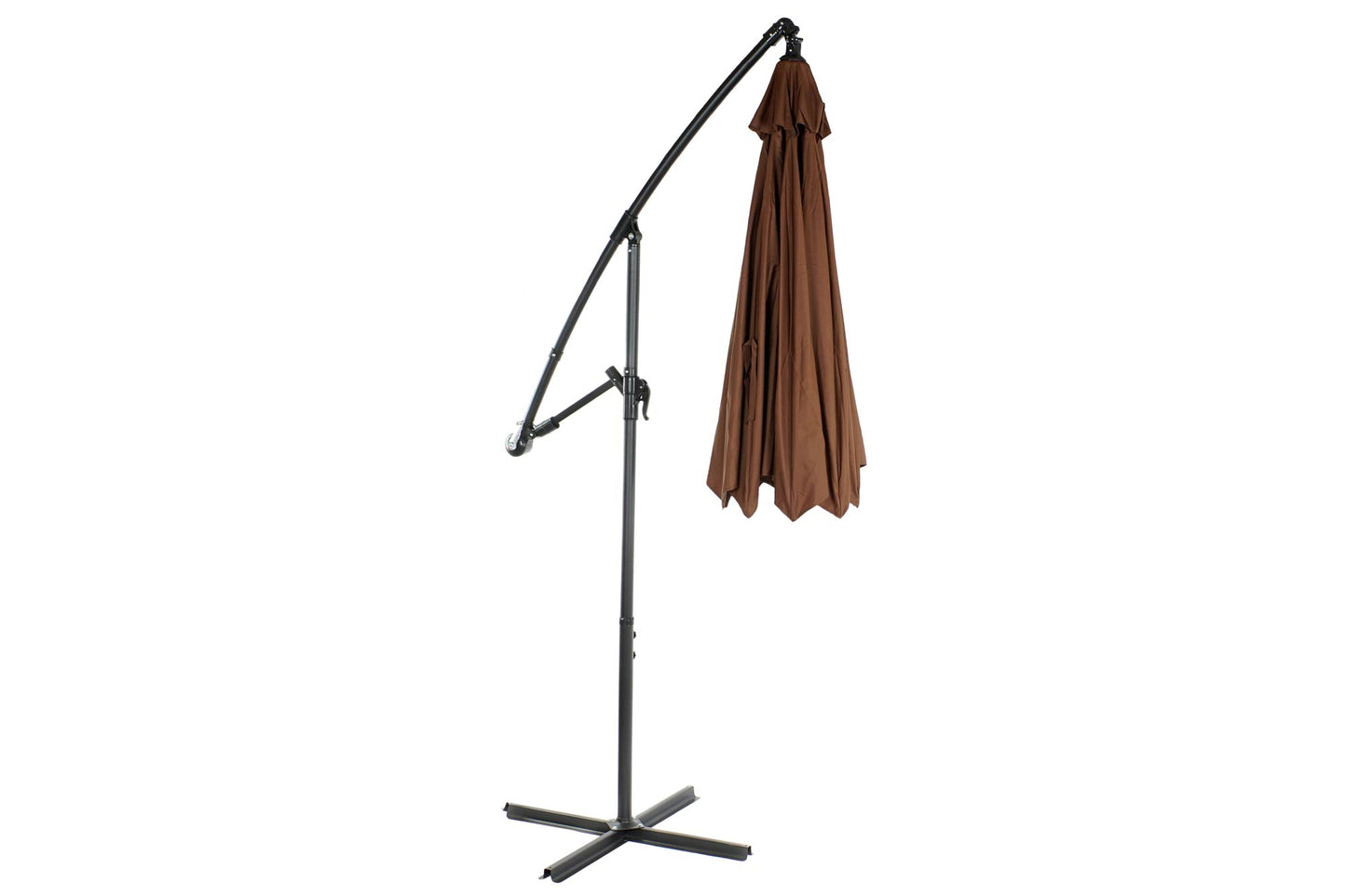 Parasol poliester 300*300*250cm marron