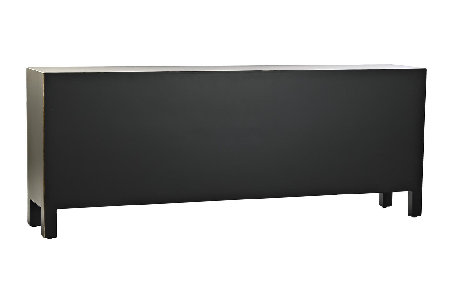 Mueble TV abeto mdf 130*24*51cm oriental negro