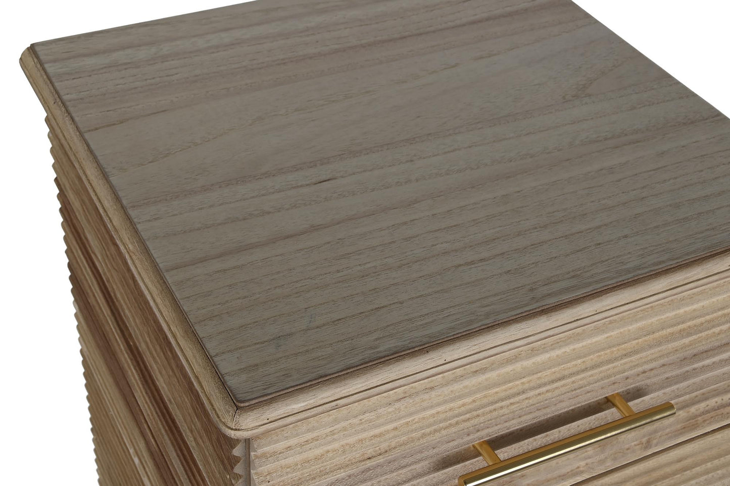 Chifonier paulownia mdf 42*40*100cm marron claro