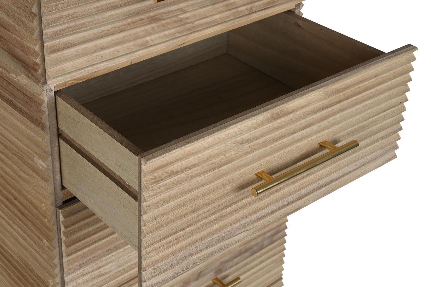 Chifonier paulownia mdf 42*40*100cm marron claro