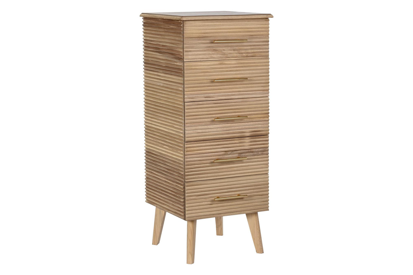 Chifonier paulownia mdf 42*40*100cm marron claro