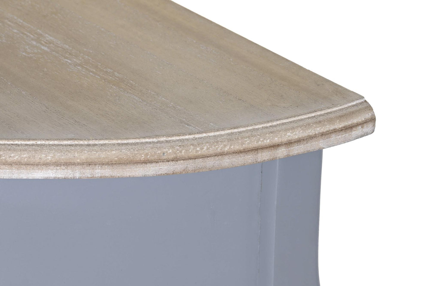 Consola paulownia mdf 80.5*34*78.5cm 1 cajon gris