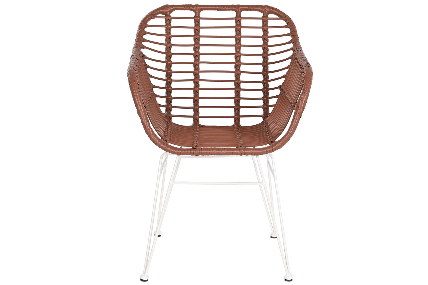 Silla ratan sintetico metal 57*62*81cm