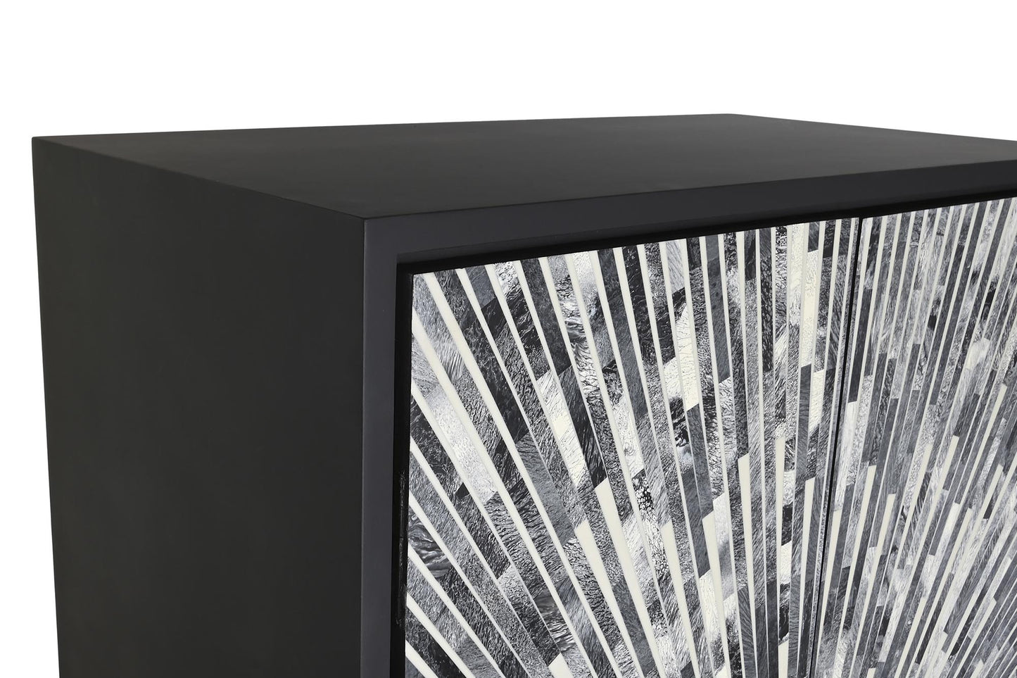 Armario hueso resina 75*40*181cm taracea negro