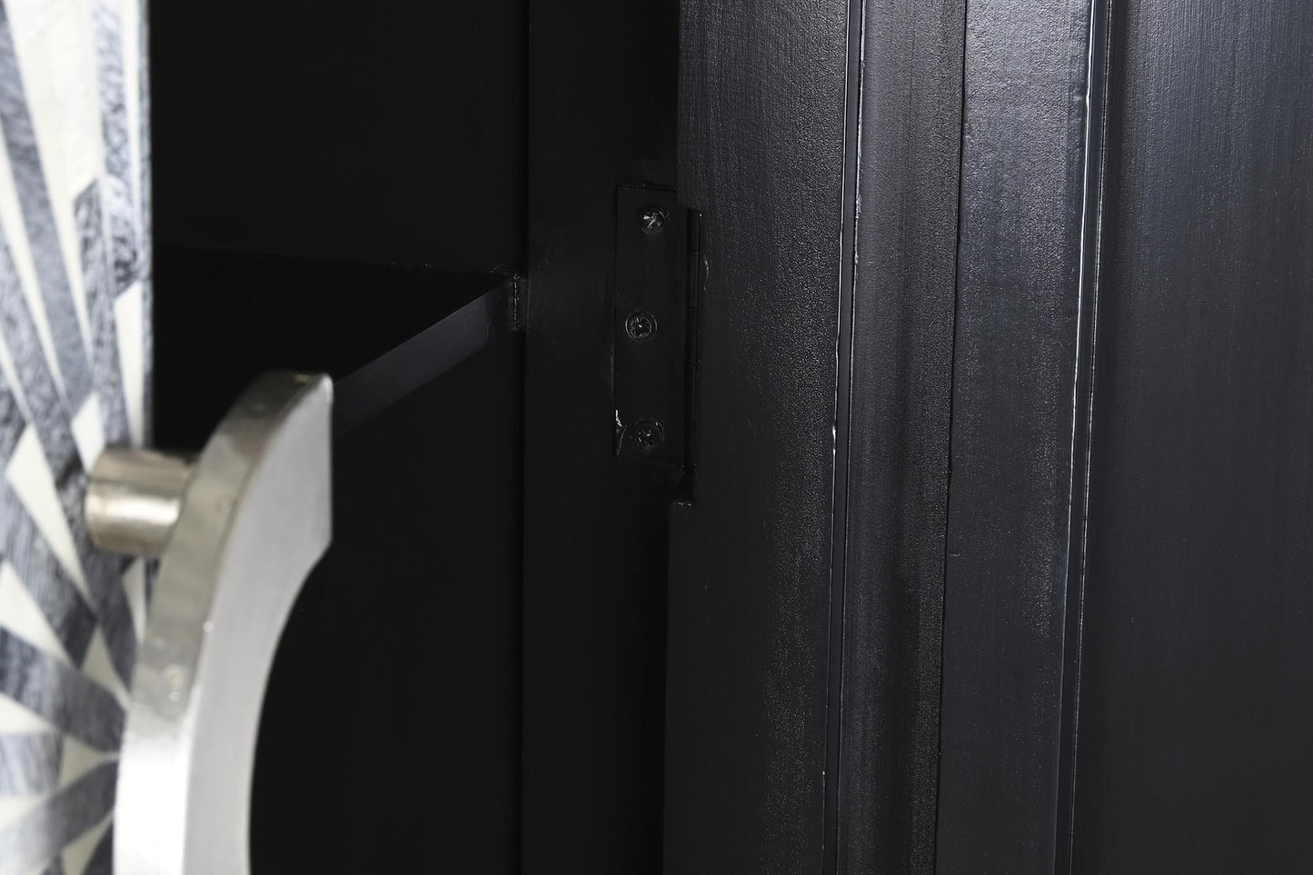 Armario hueso resina 75*40*181cm taracea negro