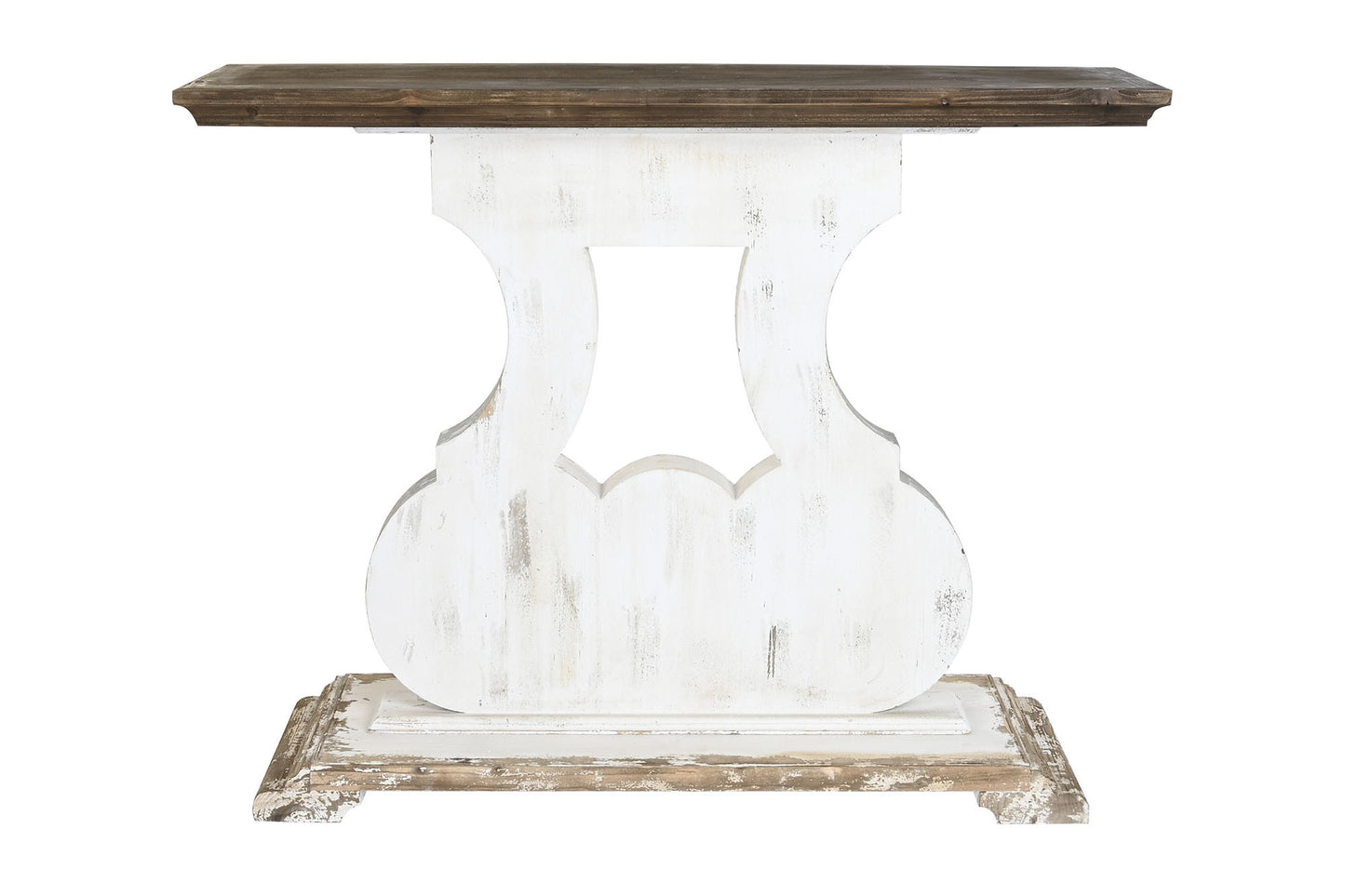 Consola abeto mdf 121.5*40*95cm envejecido