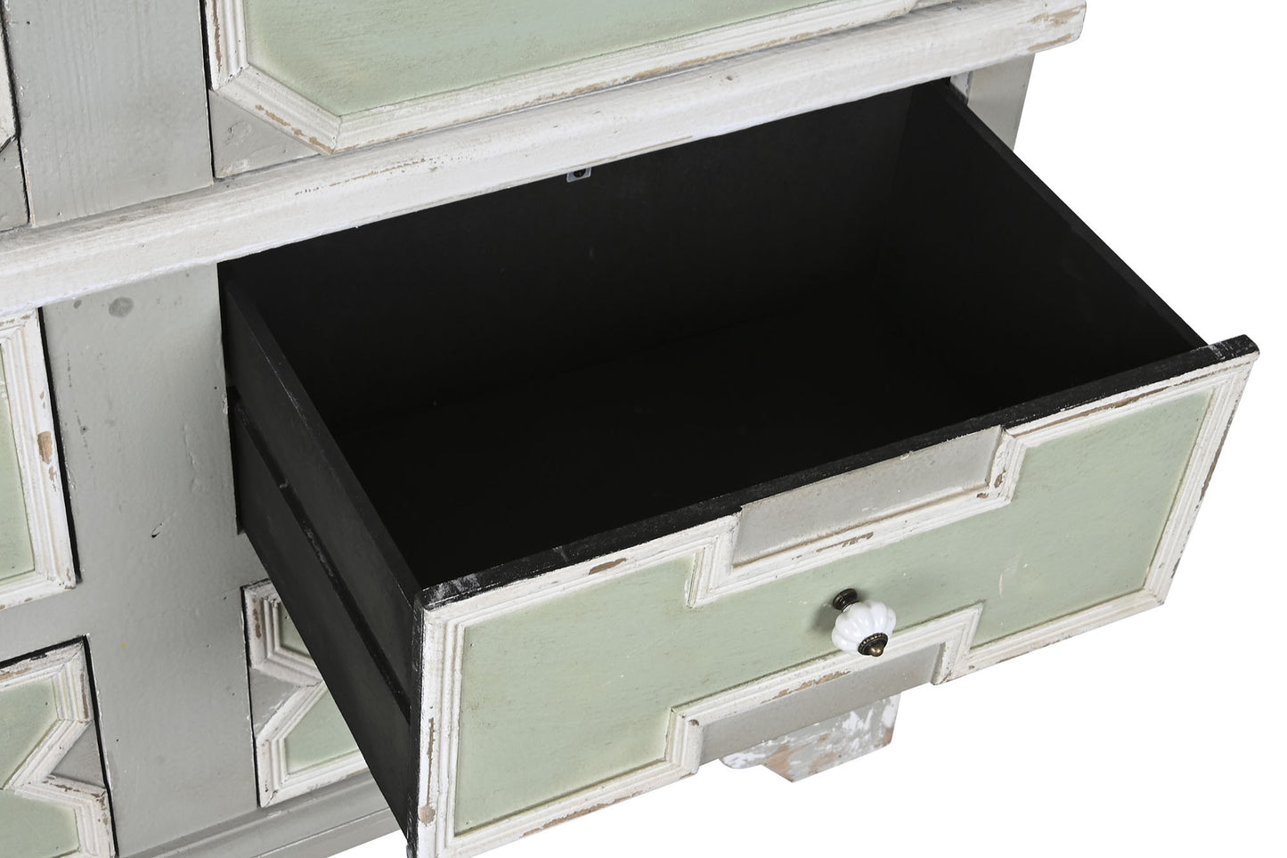 Comoda abeto mdf 117*38*94cm envejecido