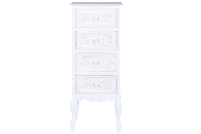 Chifonier madera mdf 40*36*100cm blanco