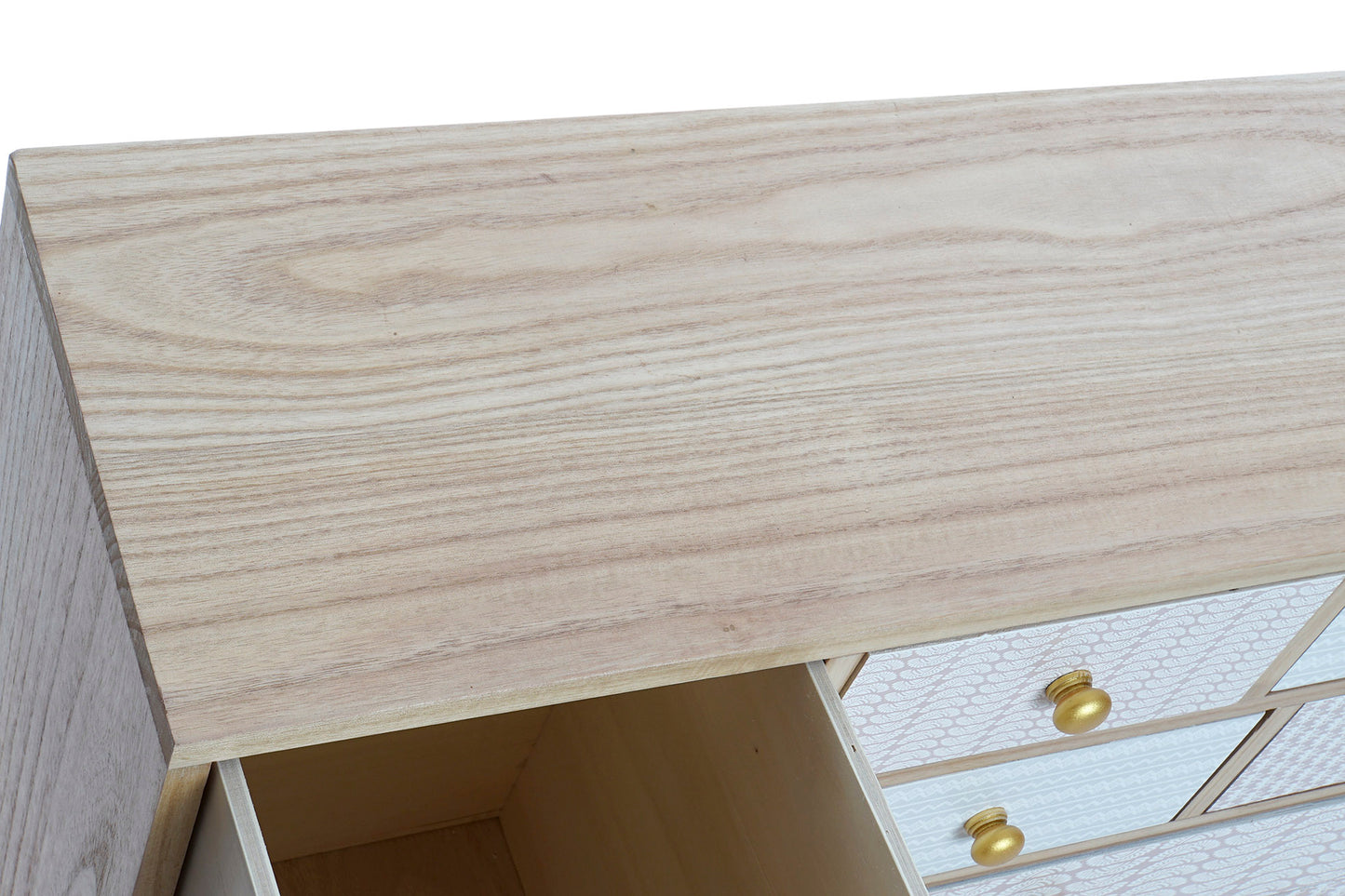 Buffet paulownia 95*26*67.5cm 10 cajaones natural